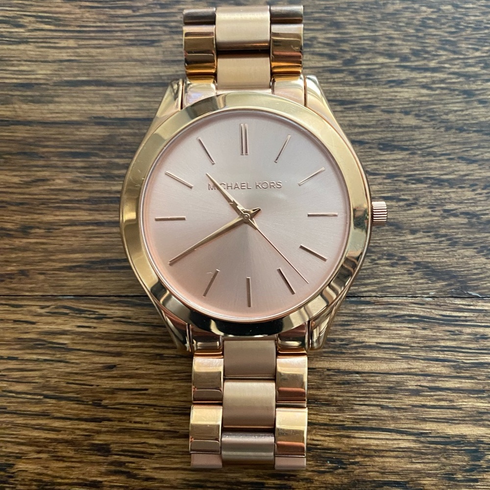 Michael Kors rose gold watch